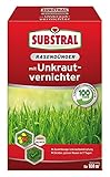 Substral Rasendünger mit Unkrautvernichter, 2kg für 100m²- 2in1: Unkrautvernichtung + Düngung, 100 Tage Langzeitwirkung