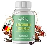 Vitabay Astaxanthin 12 mg Hochdosiert VEGAN - 90 Astaxanthin Softgel Kapseln - Astaxanthin Kapseln Natürliches Astaxanthin 12mg - Antioxidantien Astaxantin Kapseln Bräunungskapseln Laborgeprüft