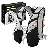 RISEMART Laufweste für Damen und Herren,Trinkrucksack Laufweste, Laufen Verstellbare Brustgurte Ultraleicht Laufrucksack für Marathon, Joggen, Radfahren, Camping, Wandern