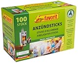 100 Anzündsticks Kaminanzünder Anzünder Grill Ofen u. Kamin-Anzünder 100 Stk.