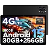 DOOGEE Tab G6 Android 15 Tablet 11 Zoll, 30GB RAM + 256GB ROM Tablet mit SIM Card Slot, 90Hz IPS, 8000mAh Akku, Unisoc T7250 Octa-Core, Widevine L1, 13MP, 4G LTE, 3,5mm Kopfhörer/5G WiFi/Face ID