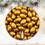 EinsSein 1kg Schokomandeln Milchschoko gold | goldene Hochzeitsmandeln Mandeln Hochzeit Taufmandeln | perfekte Gastgeschenke für die Hochzeit, Taufe, Kommunion, Candybar, Sweet Table | Confetti Badem