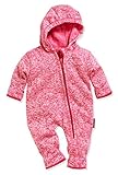 Playshoes Unisex Kinder Fleece-Overall Jumpsuit, pink Strickfleece, 74