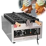ZMJGLL Kommerzielle elektrische Waffeleisen, Antihaft-Waffelmaschine vom Typ Fisch, Herstellungsmaschine mit Antihaft-Teflonbeschichtung für Familien, Restaurants