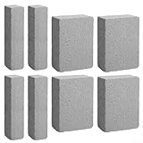 Komplette 8 Stück Bimssteine für die Fliesenreinigung, bekämpft hartes Wasser, Rost und mineralische Ablagerungen