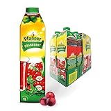 Pfanner Cranberry Fruchtgetränk (8 x 1 l) - 20 % Fruchtgehalt – Getränk aus Cranberrys im Vorratspack