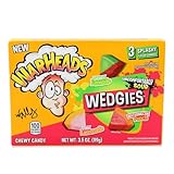 Warheads Wedgies extrem saure Kaubonbons 99g – 3 Geschmacksrichtungen mit Fruchtfüllung (Cherry Limeade, Pink Lemonade, Watermelon Punch) – weiche Konsistenz, bunte Farben – US-Import + Getzh Sticker