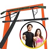 DH FitLife Klimmzugstange Türrahmen ohne Schrauben | Pull up bar Doorway | Türreck zum Krafttraining | Rückentrainer zum Einhängen | inkl. Schlingentrainer | Für Tür 70-92cm