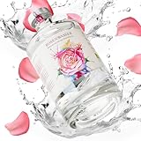 Bio Rosenwasser 500ml | Hoher Rosenöl-Gehalt durch doppelte Wasserdampfdestillation | Rosa damascena aus Bulgarien mit intensiver Note | ohne Zusatz von Alkohol | Glasflasche | EG-Bio Lebensmittel