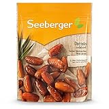 Seeberger Datteln: Honigsüße Datteln mit cremigem Fruchtfleisch - zum natürlichen Süßen von Speisen - entsteint, getrocknet & ungeschwefelt - ohne Zuckerzusatz, vegan (1 x 200 g)