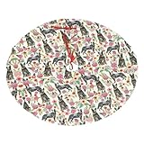 Lustige Hunde-Weihnachtsbaum-Decke, Plüsch, weich, für Neujahr, Zuhause, Party, Urlaub, Dekoration