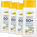 LAVVOZON Sonnencreme Kids MED Roll-On, LSF 50+, 200 ml, wasserfest, 4 Er