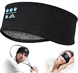 Schlafkopfhörer Bluetooth Geschenke für Frauen/Männer - Stirnband Kopfhörer Schlafen Männer Geschenke für Mama Papa, Schlafmaske mit Kopfhörer HD Stereo Lautsprecher, SchlafKopfhörer für Schlaf, Yoga