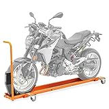 ConStands Smart Mover - Rangierschiene mit Wippe für Orange bis 450 kg Rangierhilfe Rangierwagen Motorrad