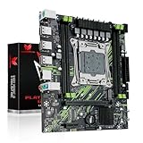SHANGZHAOYUAN X99 Mainboard Intel LGA 2011-3 Motherboard für Xeon E5 V3 V4 CPUs, Support DDR4 RAM, NVME/NGFF M.2, PCIe X16, Gigabit LAN (X99 PR9-H, Schwarz)