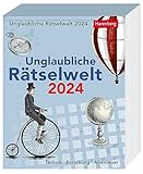 Unglaubliche Rätselwelt Tagesabreißkalender 2024. Tages-Tischkalender 2024 im Nostalgie-Design mit Quizfragen aus den Bereichen Technik, Forschung und ... 12,5 x 16 cm: Technik, Forschung, Abenteuer