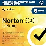 Norton 360 Deluxe 2025 | 5 Geräte | 15 Monate | Aktivierungscode per Email
