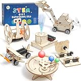 Experimente für Kinder ab 8 9 10 11 12, Elektronik Baukasten, Experimentierkasten, Elektro Baukasten, Holz Bausatz Kinder Spielzeug Geschenke ab 8-14 Jahre Jungen
