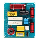 ElgnAura 3 Way Speaker Crossover Filter, Professional Audio Frequency Divider 300W for DIY Home Theater with Enhanced Sound Quality