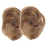 DEARMAMY 2Stücke Haarknoten Haarteile aus Hochtemperatur für Hochsteckfrisuren für Tanz Hochzeiten und Verleiht Volumen und Fülle für Look