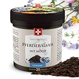 SwissMedicus Pferdebalsam mit kühlender Moor-Kräuterformel für aktive Senioren und Sportler, Pferdesalbe Muskelgel gegen Muskelkater und zur Muskel-Regeneration, 250 ml