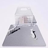 BomDa Katzenklo Matte, 75x58cm Katzenstreu Unterleger Waben Design Katzenklo Vorleger wasserdichte Doppelte Schichte Entwurf Bienenwabe Matte