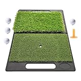 Putting-Matte | Swing Putting Trainingsmatte, 30 x 60 cm langes und kurzes Gras, 2-in-1-Golf-Übungsmatte, -Turf robuste Golfschlagmatte, für Schwingen und Chippen