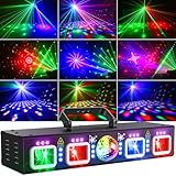 Ehaho Discolicht Partylicht L2500, Musikgesteuert DJ Disco Licht mit DMX 512, Stroboskop Lichteffekte Partylicht Mit Fernbedienung & Discokugel für Familie Die Party Fest Der Klub Geburtstag Hochzeit