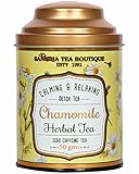SAN-CHA Tea Boutique Kamillentee, reine Kamillenblüten, 50 g loser Tee, koffeinfreier Kräutertee, guter Schlaftee, Stressabbau-Tee, Schlafenszeit-Tee, 0,1 kg
