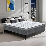 Matratze 160x200, Taschenfederkernmatratze 10-Zonen Härtegrad H3, Öko-Tex & CertiPUR-US Zertifiziert, Federkernmatratze mit Comfort Memory-Schaum Schicht, Rückenentlastende, Ergonomisch, Höhe ±28 cm