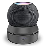 PlusAcc Akku Kompatibel mit HomePod Mini - Batterie Ständer Home Pod Mini Zubehör Akkustation mit integriertem Kabelmanagement (Ohne Geräte) Schwarz