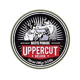 Uppercut Deluxe Matte Pomade Haarstylingprodukt für Männer mit mittlerem Halt, ohne Glanz. Mattes Haarstylingprodukt auf Wasserbasis, leicht auswaschbar, keine Rückstände, 100 g