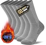 YESWEL Merino Wandersocken Herren & Damen 3 Paar, 60% Merinowolle Thermosocken 39-42