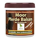 abeko Moor Pferde Balsam mit Teufelskralle hochdosiert, wärmend, mit Rosmarin, Pfefferminze, Rosskastanie, Thymian, zur lokalen Pflege von Muskeln und Gelenke (200 ml)