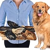 Rinderohren mit Fell für Hunde 10 Stück | Natürlicher Kausnack | fettarm & ohne Zusätze | Qualitätskauartikel für Zwischendurch