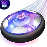 NEOVSUNY Air Power Fußball Kinderspielzeug, Wiederaufladbar Hover Soccer Ball Fussball mit LED Licht,Kinder Spielzeug Geschenke ab 3 4 5 6+ Jahre Jungen Mädchen,Indoor Outdoor Interaktive Sportspiele