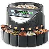 Münzzähler Geldzählmaschine Euro Münzzähler und Sortierer Münzsortierer Sortiert Münzen nach Stückelung Geldzählmaschine für das Zählen von Münzen