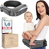 Bebelein® Baby Hüftsitz Tragegurt Baby Hüfttrage Tragesitz Baby leichter Taillen Hocker Hüftgurt Baby inkl. Geschenkbox und Verlängerungsgurt