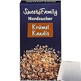 Nordzucker Krümel Kandis braun mit angenehmer Karamellnote (500g Packung) + usy Block