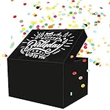 OFFCUP Geschenkbox Diy, Geschenk-Explosionsbox mit Konfetti, Pop-up-Überraschungsbox Romantik Geschenkideen für Frau Mann Kollegen, Kinder（A）