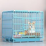 Pucaru Hundebox für Lebensphasen, Käfige für Hunde im Innenbereich, Dickem Eisendraht, Oben Offen/herausnehmbare Tabletts, für Kleine/mittlere Hunde (Size : 70x50x60cm)