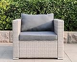 Premium Lounge Sessel Polyrattan Sofa Gartenmöbel Rattansessel 85 x 75 x 65 cm (BxTxH)