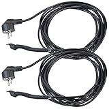 Royal Gardineer Eis-Stop-Heizkabel: 2er-Set Frostschutzkabel mit Thermostat, 2 m Heizkabel, 30 Watt, IPX7 (Frostschutzkabel Pflanzen, Heizungsschlauch, Gewächshaus Heiz)