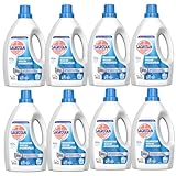 Sagrotan Wäsche-Hygienespüler Himmelsfrische – Desinfektionsspüler für hygienisch saubere und frische Wäsche – 8 x 1,5 l Reiniger im praktischen Vorteilspack
