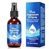 Huile De Magnesium 60ml 100% Natürlich Reines Zechstein Öl von Organic Magnesium spray für Sport & Muskel entspannung, natürliches Magnesium, Magnesiumchloridöl