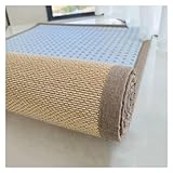 Jute-Teppichläufer – natürliches Fischgräten-Flachgewebe für Wohnzimmer, Küche, Flur – strapazierfähiger Sisal-Teppich, Größe: 80 x 200 cm