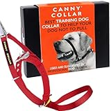 Canny Collar Halsband für Hunde, einfache und effektive Hilfe beim Hundetraining und verhindert das Ziehen von Hunden - Rot