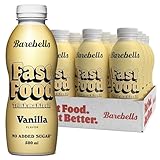 Barebells FOOD Trinkmahlzeit - Lecker, Laktosefrei, zuckerarm, angereichert mit vitaminen und mineralen. 36 g Eiweiß pro Portion, 500ml x 12 (Vanille)