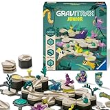 Ravensburger GraviTrax Junior Starter-Set L Jungle -Erweiterbare Kugelbahn für Kinder, Murmelbahn überwiegend aus nachwachsenden Rohstoffen mit Lernspielzeug & Konstruktionsspielzeug ab 3 Jahren