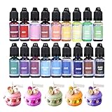 Flüssiger konzentrierter Farbstoff für Kerzen, Kerzenfarbe für Sojawachs, glatte Mischwachsfarben, Farbe, hochkonzentrierte Färbung, 18 oder 24 Farbpigmente für Soja